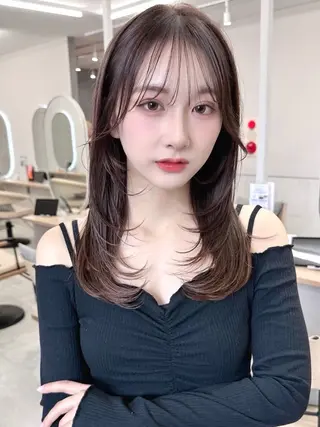 ロング 似合わせカット 根来悠斗のヘアスタイル