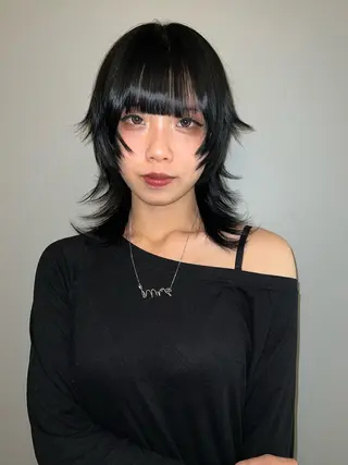 セミロング カラー 圧倒的デザイン力 店長🎨RENAのヘアスタイル