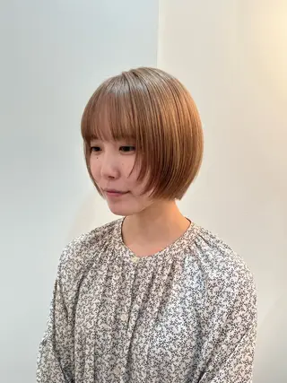 ショート カラー レイヤーカット/艶髪 /ストレート/リクトのヘアスタイル