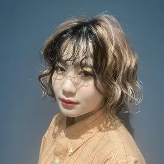 ショート パーマ 竹内 柚子のヘアスタイル