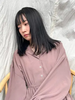 セミロング 山本 晶大のヘアスタイル