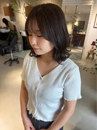 ミディアム カラー yuki ♡のヘアスタイル