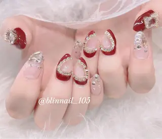 ネイル 23時まで❤︎韓国、 ワンホンネイルのネイルデザイン