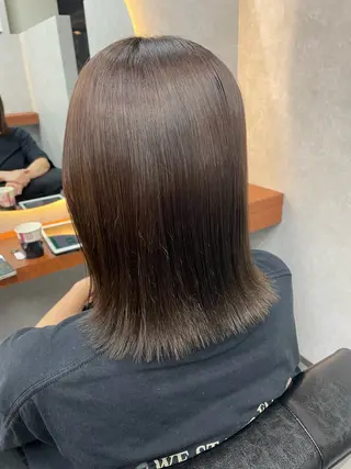 ミディアム 佐藤 菜穂のヘアスタイル