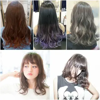 ロング カラー パーマ タナカ *歴10年以上*のヘアスタイル