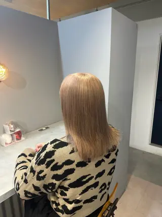 セミロング 💖艶髪&ブリーチ髪 質改善💖舜希のヘアスタイル