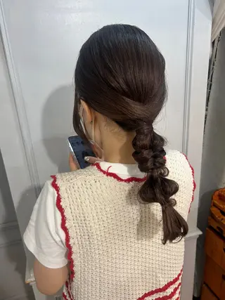 ヘアアレンジ 韓国ヘアー🇰🇷 MIWAのヘアスタイル
