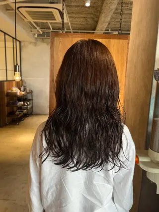 ロング パーマ 韓国好き🇰🇷 美容師MIKUのヘアスタイル