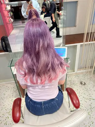 ロング カラー ⚠️激安ブリーチで 後悔してる方へ⚠️のヘアスタイル