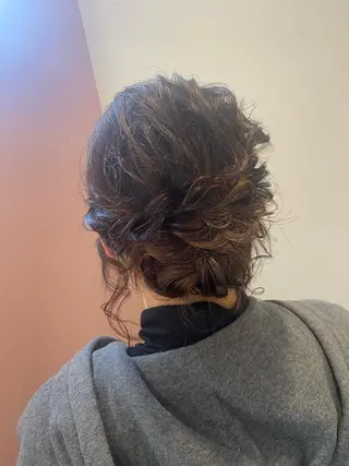 セミロング ヘアアレンジ pep natsumiのヘアスタイル