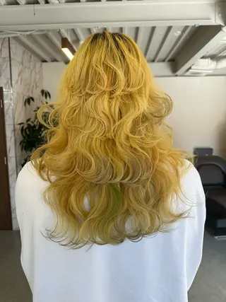 ロング カラー ハイトーン×似合わせ 🌱中川慎之介のヘアスタイル