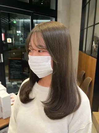 ロング カラー yuuri🎀/大宮 /韓国ヘア/レイヤーのヘアスタイル