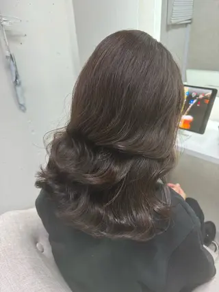 ミディアム パーマ 原田 聖也のヘアスタイル