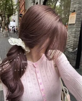ロング 淡色ラベンダー♡ ニーナ🎀🦙のヘアスタイル