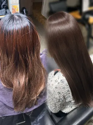 ロング カラー くろだ かなのヘアスタイル