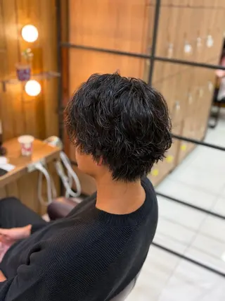 パーマ メンズ メンズパーマ/ウルフ /似合わせカット滉一のヘアスタイル