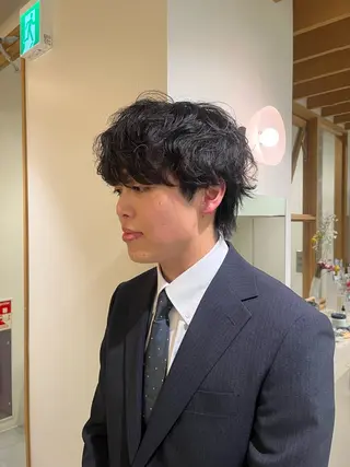 パーマ 横井 優奈のヘアスタイル