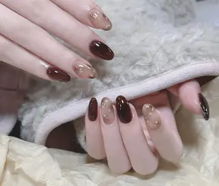 ネイル By moonネイル 🌷ワンホン/韓国風のネイルデザイン