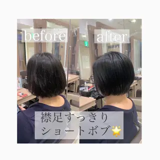 ショート ショート、ボブ/ 川鍋薫のヘアスタイル