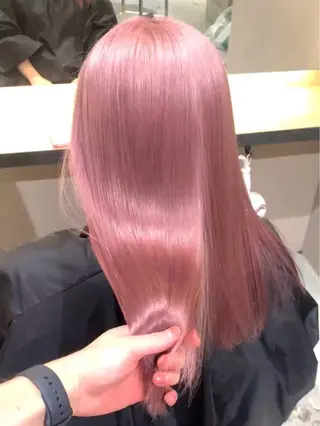 セミロング カラー ヘアアレンジ beleza scelto所属・ハイトーン、暗髪特化 ♡shoka♡のヘアスタイル