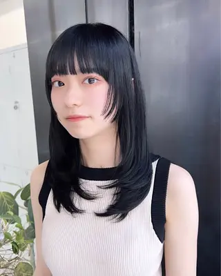 ミディアム カラー カラー系/カット特化 🟠オオタキマサシのヘアスタイル