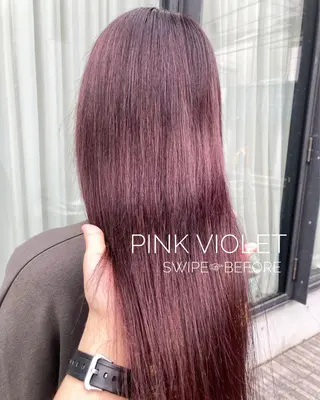 ロング カラー パーマ ヘアアレンジ Zina渋谷エリア マネージャShionのヘアスタイル