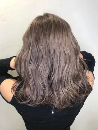 ミディアム カラー 似合わせ/ブリーチ カラー.岡田友仁のヘアスタイル