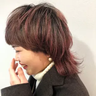 ショート カラー 低ダメージパーマ ケアパーマ/武田明大のヘアスタイル