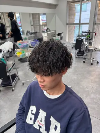 ショート カラー パーマ メンズ 🔥漢髪特化メンズ マネージャーYUKIのヘアスタイル