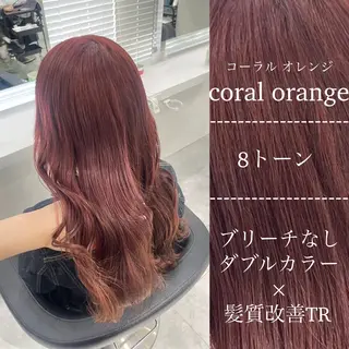 カラー 🤍ブリーチなし ブラウンhimi🤍のヘアスタイル