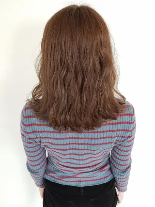 セミロング カラー ヘアアレンジ 成瀬 弘光のヘアスタイル