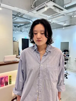 ショート パーマ 朝が楽なパーマ 🌱ショート/緒方椋のヘアスタイル