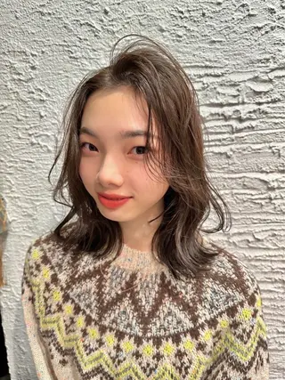 ミディアム rias hair design所属・rias HARU /カラーモデル募集のヘアスタイル