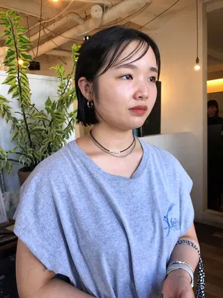ショート カラー デザインカット🎨 ボブ🫟おざきのヘアスタイル