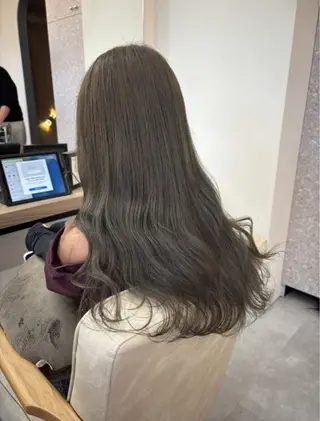 ロング カラー 透明感/縮毛矯正 /ダブルカラー🪽のヘアスタイル
