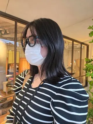 セミロング 韓国好き🇰🇷 美容師MIKUのヘアスタイル