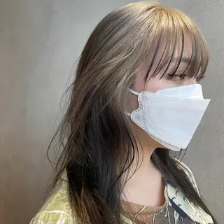 カラー 🎀ボブ+ハイトーン シュカ👶🏻のヘアスタイル