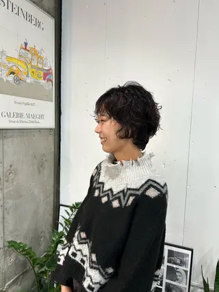ショート パーマ 鈴木 よつはのヘアスタイル