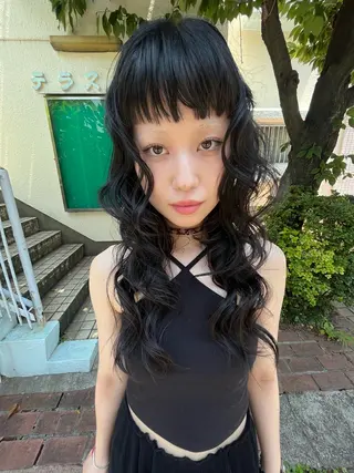 ロング 田中 里奈のヘアスタイル