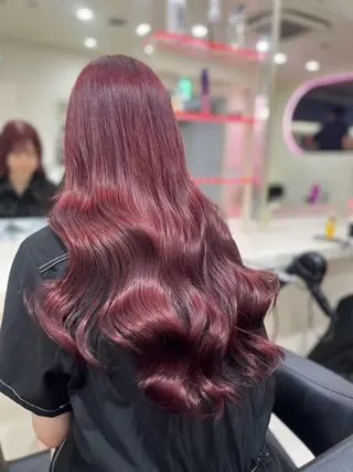 ロング カラー 🍒暖色カラー🍒 YUUNAのヘアスタイル
