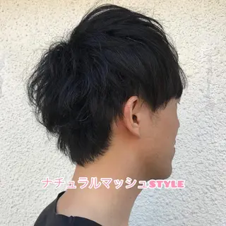 ショート カラー パーマ メンズ ニュアンスパーマ/ レイヤー/茶屋町のヘアスタイル
