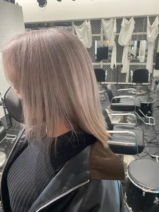ミディアム カラー パーマ ヘアアレンジ メンズ ブリーチ　ハイトーン 特化🌈フジタハルキのヘアスタイル