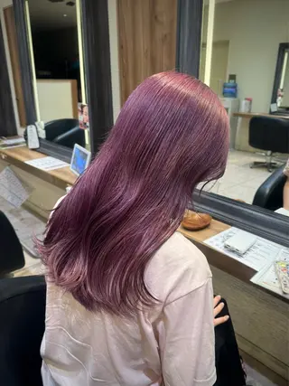 ロング カラー さら艶レイヤーカット 🩶Suzuneのヘアスタイル