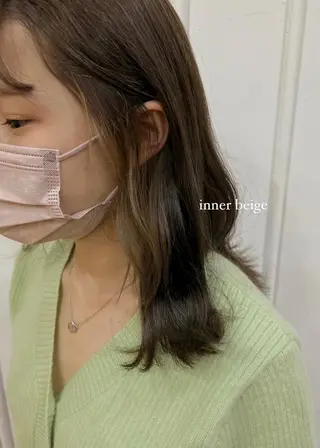 セミロング natsu/梅田 /透明感/艶髪のヘアスタイル