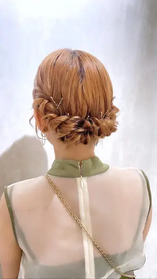 ミディアム ヘアアレンジ Hatanaka Airiのヘアスタイル