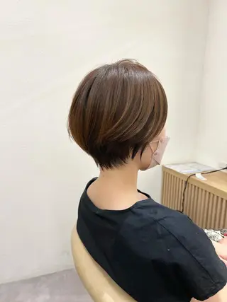 ショート カラー 【似合わせ・レイヤー ・パーマ】海気のヘアスタイル