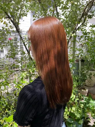 セミロング rena/レイヤー /顔まわりのヘアスタイル