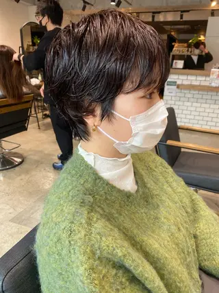 ショート パーマ レイヤー/大人ボブ 渡邉【日吉美容室】のヘアスタイル