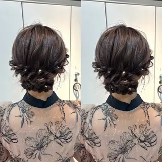 ロング ヘアアレンジ 羽エク指名No1✨️ シールエク🌙しぇるのヘアスタイル
