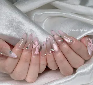 ロング RIN NAILS ᥫ᭡Migusaのネイルデザイン